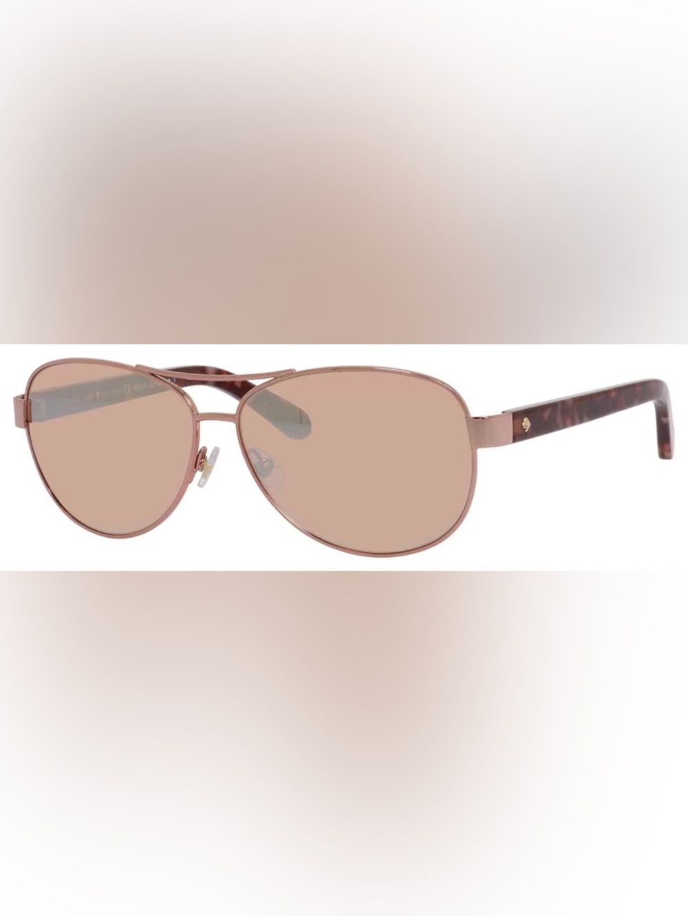 New Kate Spade Dalia 2 sunglasses, rose gold